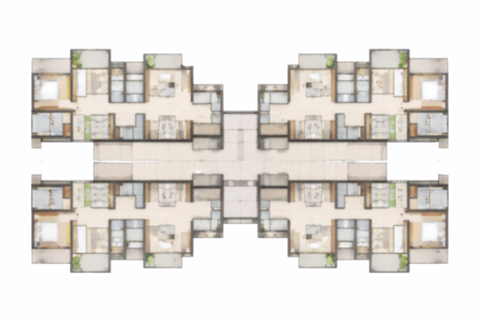 Jet Chakala unit plan layout
